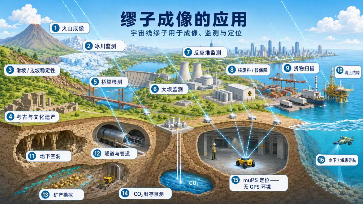 缪子成像应用场景总览